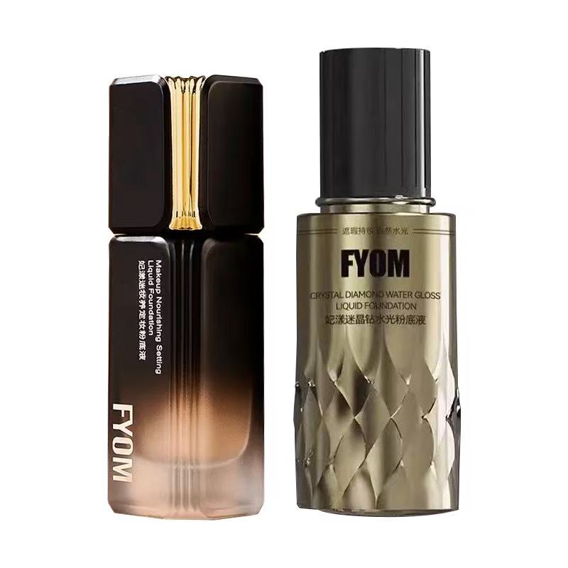 Feiyang Mysterious Makeup Nourishing Setting Crystal Diamond Water-Light Foundation Long-Lasting, Non-Cakey, Lightweight, Concealing, Firming, Anti-Wrinkle Set